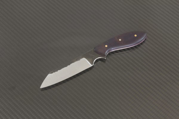 190mm, Wharncliffe Brute, Neck Knife, Arizona Desert Ironwood / Red Liners - 85 grams