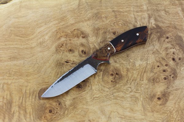 197mm Aviator Neck Knife, Hammer Finish, Burl / Premium Ironwood -100grams #3
