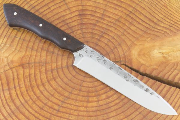 254 mm FS1 Knife #90, White Steel w/ Stainless, Ironwood - 162 grams