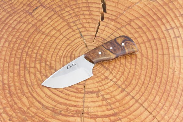 133 mm Short 'n' Stubby Neck Knife, Ironwood Burl - 73 grams