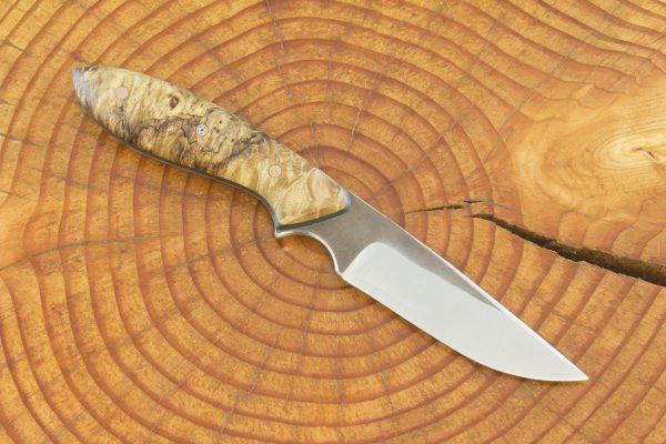 165 mm Compact Original Neck Knife, Spalted Maple - 60 grams