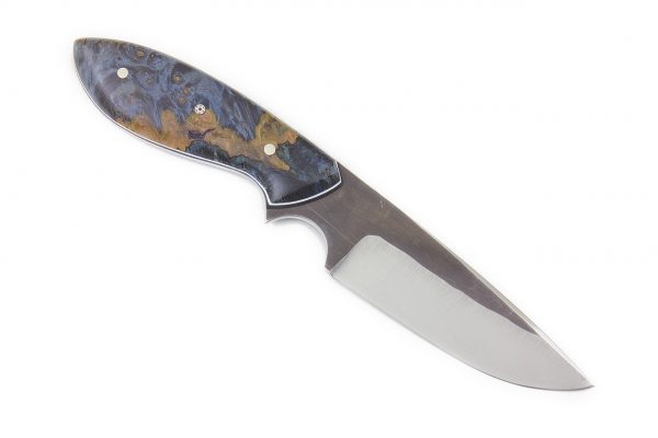 191 mm Perfect Neck Knife, Dyed Spalted Maple Burl - 101 grams