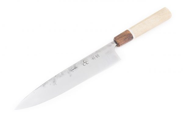 7.1 sun Slicer, Band-saw Blade w/ Gokunan-tetsu, Maple w/ Ironwood Bolster - 142 grams