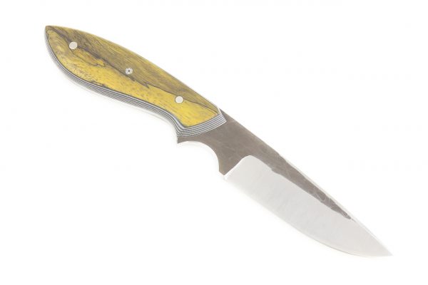 178 mm Original Neck Knife, Dyed Spalted Tamarind - 87 grams