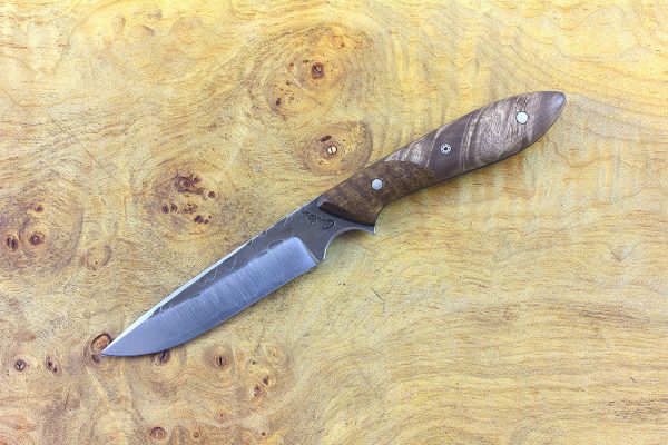 167mm Claudia Neck Knife, Hammer Finish, Maple w/ Mango Bolster - 48 grams
