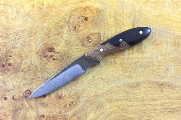 164mm Emily's Neck Knife, Forge Finish, (BWP) ShokWood - 49 grams