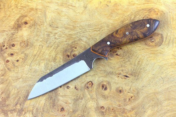 *PERFECT* 190mm Wharncliffe Brute Neck Knife, Hammer Finish, Ironwood - 92 grams