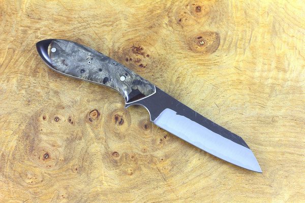 187mm Wharncliffe Brute Neck Knife, Hammer Finish, (BWP) ShokWood - 87 grams