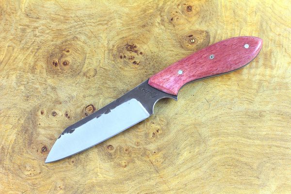 189mm Wharncliffe Brute Neck Knife, Hammer Finish, Dyed Bone - 101 grams