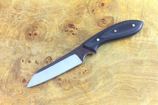 188mm Wharncliffe Brute Neck Knife, Forge Finish, F40 Carbon Fiber - 89 grams