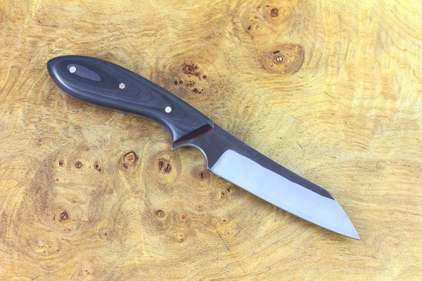 188mm Wharncliffe Brute Neck Knife, Forge Finish, F40 Carbon Fiber - 89 grams