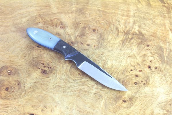 170mm Compact Original Neck Knife, Forge Finish, Carbon Fiber / G10 - 69grams