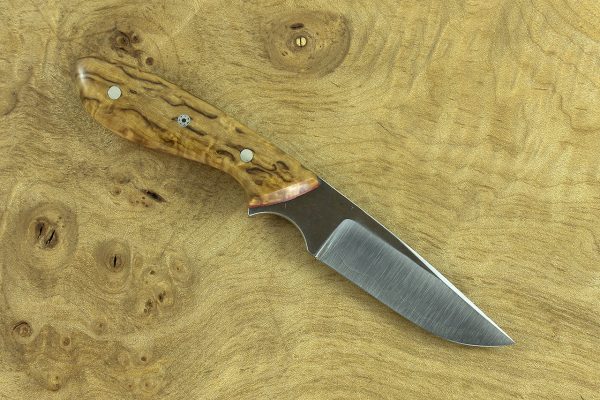 *NEW MODEL* 139mm Cornelia's Neck Knife, Forge Finish, Stabilized Birch - 42grams