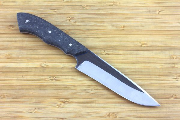 235mm FS1 Knife Prototype #14, Super Blue Steel, Hybrid Carbon Fiber - 169grams