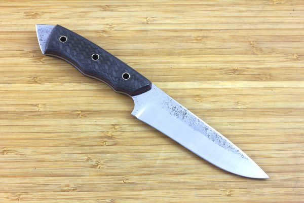 236mm FS Knife #11, Striker Pommel, Super Blue Steel, Carbon Fiber - 131grams
