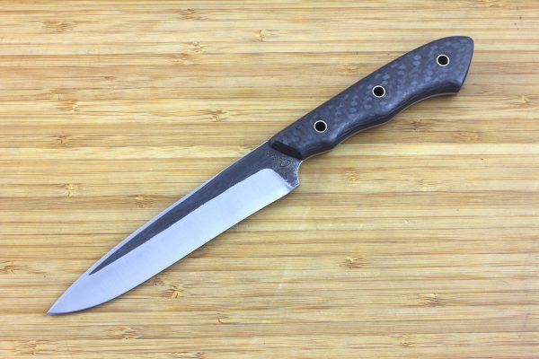 243mm FS Knife #13, Super Blue Steel, Carbon Fiber - 119grams