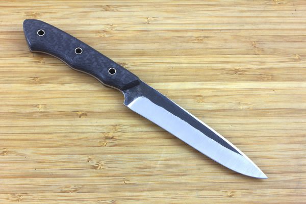 243mm FS Knife #13, Super Blue Steel, Carbon Fiber - 119grams