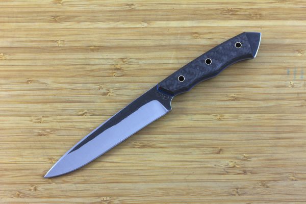245mm FS Knife Prototype, Aogami Super Blue Steel, Carbon Fiber / G10 - 123grams