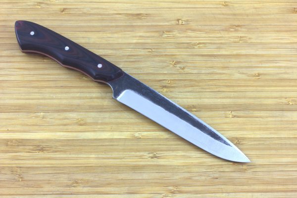 246 mm FS1 Knife #16, Super Blue Steel, Black/Red G10 - 142 grams
