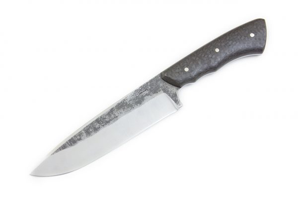 253 mm Wide FS1 Knife #119, Blue Steel w/ Gokunan-tetsu, Carbon Fiber - 200 grams