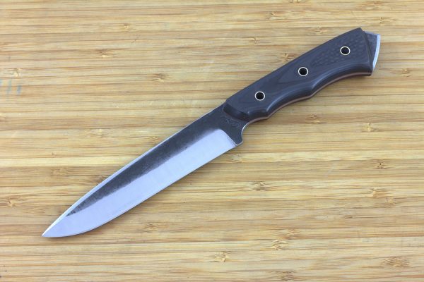 248 mm FS1 Knife #24, Super Blue Steel, Unidirectional Carbon Fiber w/ Brass Tubes - 138 grams