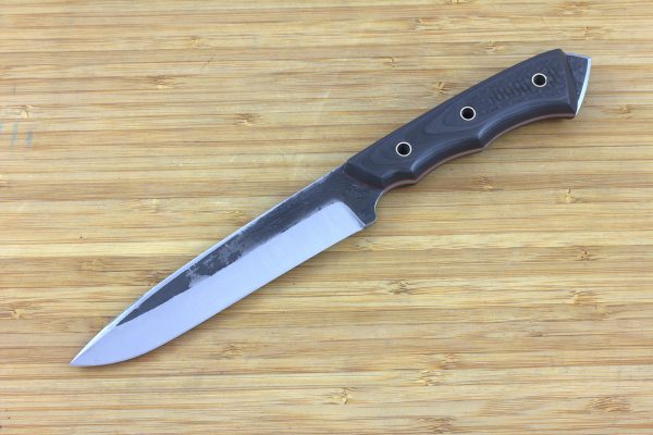 246 mm FS1 Knife #25, Super Blue Steel, Unidirectional Carbon Fiber w/ Brass Tubes - 134 grams
