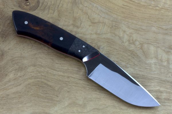 197mm Kajiki Knife, Forge Finish, Carbon Fiber and Ironwood - 128grams #1