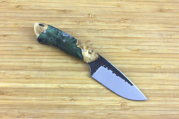 196mm Kajiki Knife, Hammer Finish, ShokWood - 109grams