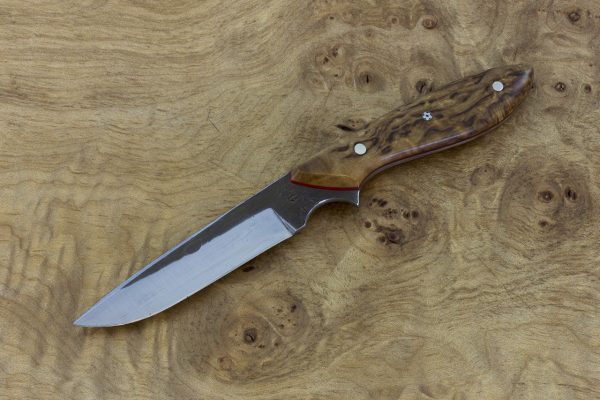 173mm Emily's Neck Knife, Hammer Finish, Stabilized Birch - 57grams