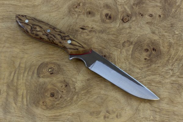 173mm Emily's Neck Knife, Hammer Finish, Stabilized Birch - 57grams