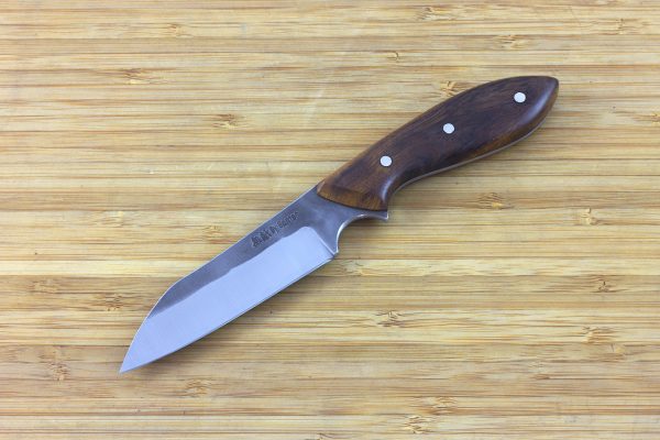 188mm Muteki Series Wharncliffe Brute Neck Knife #267, Ironwood - 91grams