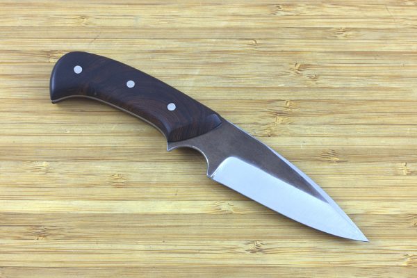 168mm Muteki Series Freestyle Neck Knife #305, Ironwood - 74 grams