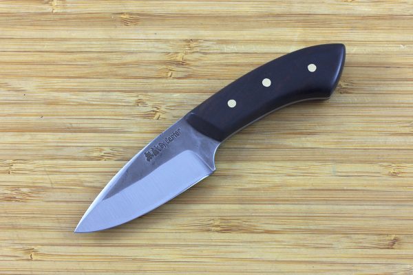 143mm Muteki Series Pipsqueek Freestyle Neck Knife #243, Ironwood - 67grams