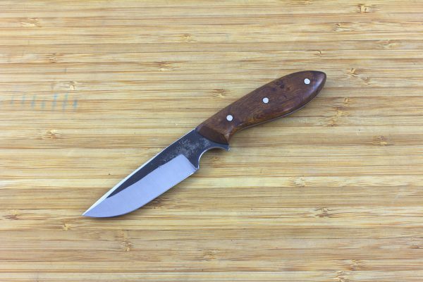 169 mm Muteki Series Neck Knife #291, Original Model, Kuro-uchi, Ironwood - 60 grams