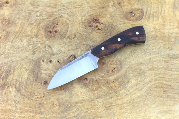 142mm Muteki Series Pipsqueak Brute Neck Knife #319, Ironwood - 60 grams