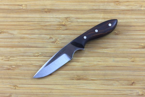 138mm Muteki Series Pipsqueek Original Neck Knife #231, Ironwood - 47grams
