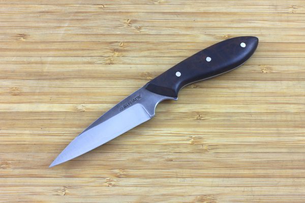 185mm Muteki Series Pointy Wharncliffe Neck Knife #253, Ironwood - 70grams