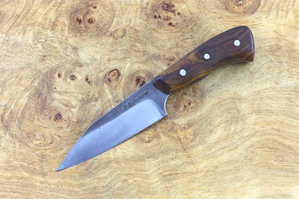 153mm Muteki Series Pipsqueek Freestyle Neck Knife #208, Ironwood - 63grams