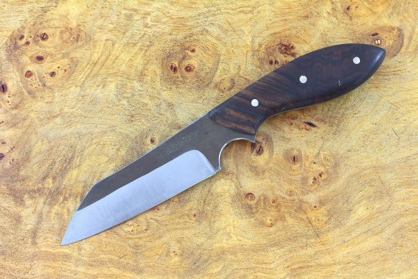 192mm Muteki Series Wharncliffe Neck Knife #342, Ironwood - 99 grams