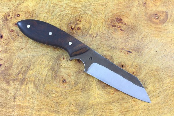192mm Muteki Series Wharncliffe Neck Knife #342, Ironwood - 99 grams