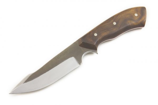 193 mm Muteki Series Aviator Neck Knife #1119, Ironwood w/ Red Liners - 110 grams