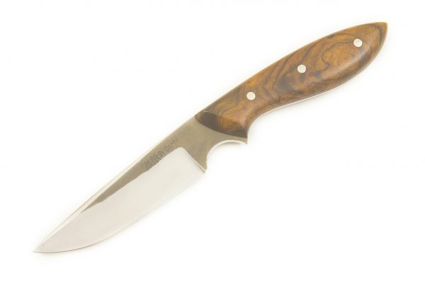 178 mm Muteki Series Original Neck Knife #1131, Ironwood w/ Black Liners - 68 grams