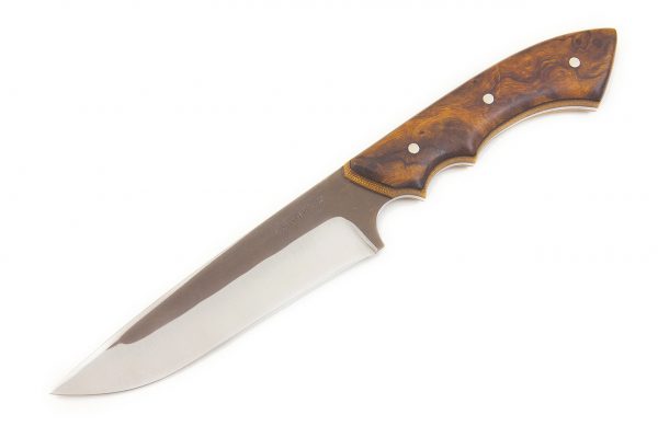 233 mm Muteki Series Compact FS1 #1135, Ironwood w/ Black and Natural Canvas Micarta Liners - 123 grams