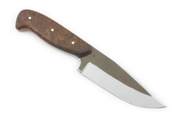 241 mm Muteki Series Freestyle Bush Knife #1139, Ironwood w/ Black Liners - 235 grams