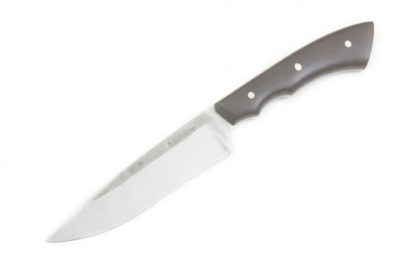228 mm Muteki Series Compact FS1 Knife #1153, Ironwood w/ Vintage G10 Liners - 117 grams