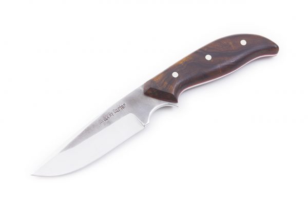 162 mm Muteki Series Voyageur Neck Knife #1163, Ironwood w/ Red Liners - 66 grams