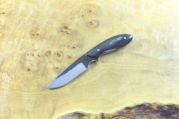 178mm Modified Handle Original Neck Knife, Forge Finish, Buffalo Horn - 77 grams