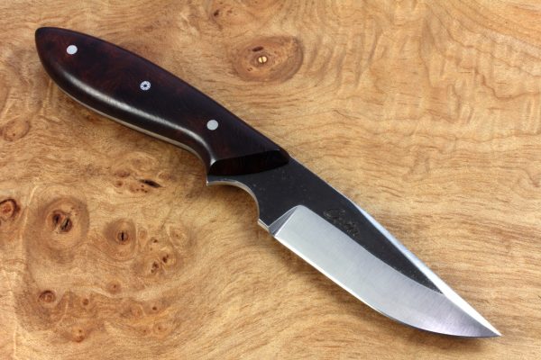 179mm Vex Clip Neck Knife, Chisel Ground, Ironwood, 78grams