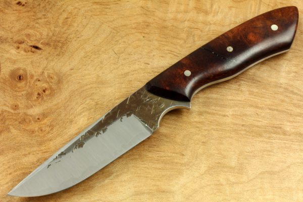 189mm Tactical Neck Knife, Hammer Finish, Ironwood, 97grams (blemish)