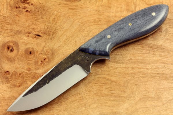 188mm Murray's "Perfect" Model Neck Knife, Hammer Finish, Camel Bone 117grams